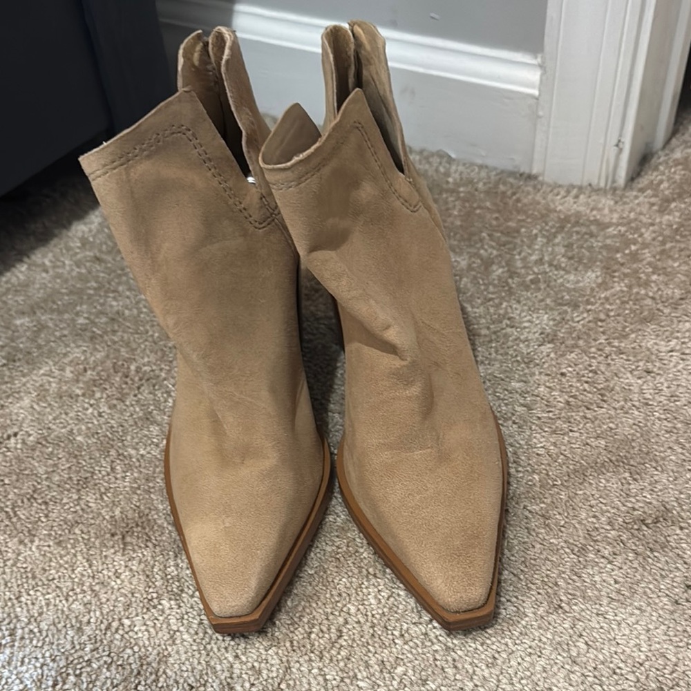 Tan Suede Ankle Boots